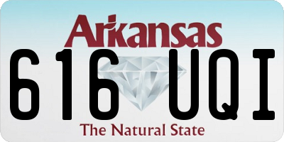 AR license plate 616UQI
