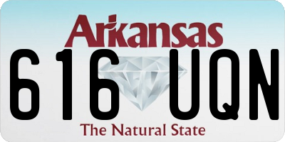 AR license plate 616UQN