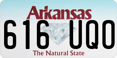 AR license plate 616UQO