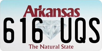 AR license plate 616UQS