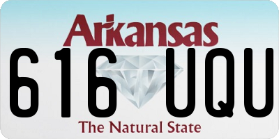 AR license plate 616UQU