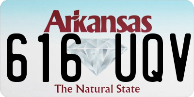 AR license plate 616UQV