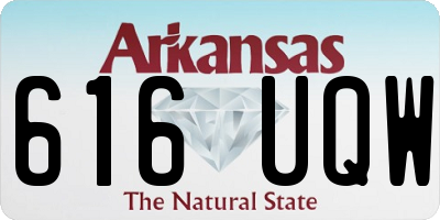 AR license plate 616UQW
