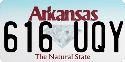 AR license plate 616UQY