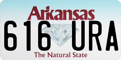 AR license plate 616URA