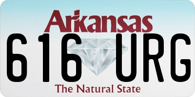 AR license plate 616URG
