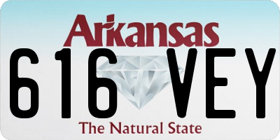 AR license plate 616VEY