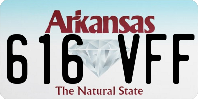 AR license plate 616VFF