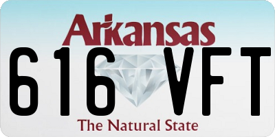 AR license plate 616VFT