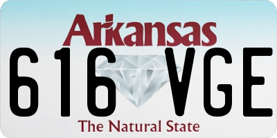 AR license plate 616VGE