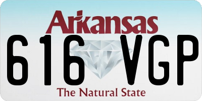 AR license plate 616VGP
