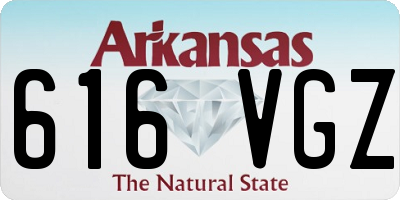 AR license plate 616VGZ