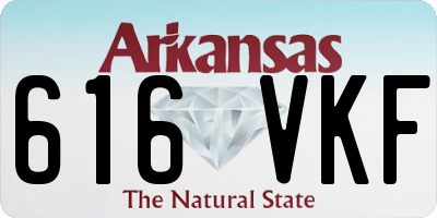 AR license plate 616VKF