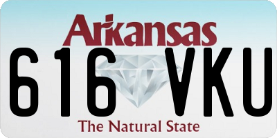 AR license plate 616VKU