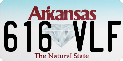 AR license plate 616VLF