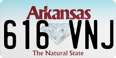 AR license plate 616VNJ