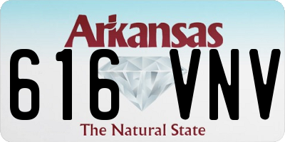 AR license plate 616VNV