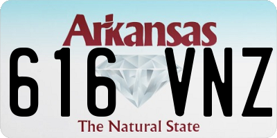 AR license plate 616VNZ