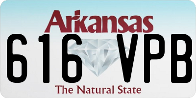 AR license plate 616VPB