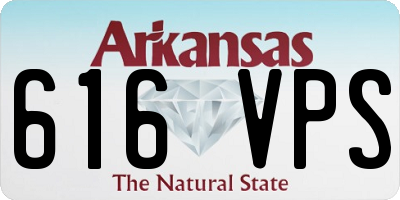 AR license plate 616VPS
