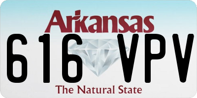 AR license plate 616VPV