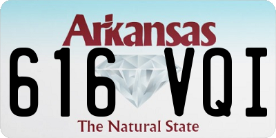 AR license plate 616VQI