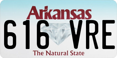 AR license plate 616VRE