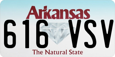 AR license plate 616VSV