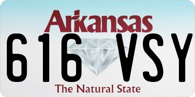 AR license plate 616VSY