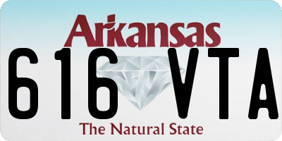 AR license plate 616VTA