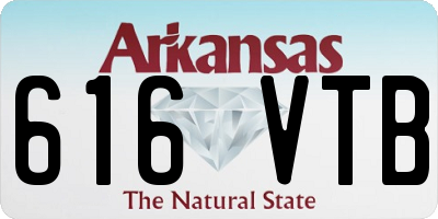 AR license plate 616VTB