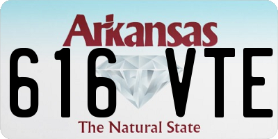 AR license plate 616VTE