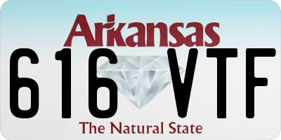 AR license plate 616VTF