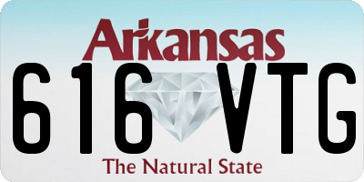 AR license plate 616VTG
