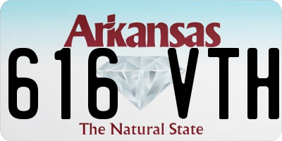 AR license plate 616VTH