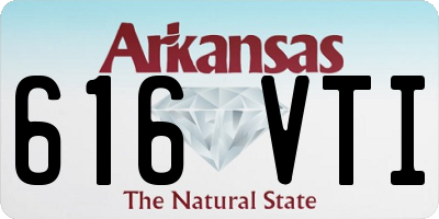 AR license plate 616VTI