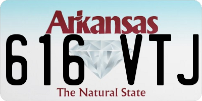 AR license plate 616VTJ