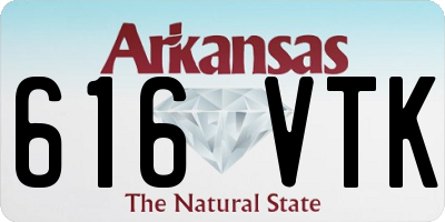AR license plate 616VTK