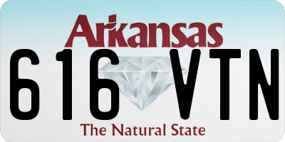 AR license plate 616VTN
