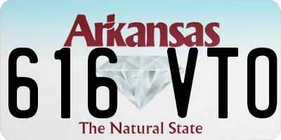 AR license plate 616VTO