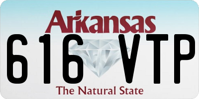 AR license plate 616VTP
