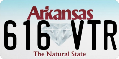 AR license plate 616VTR
