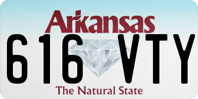 AR license plate 616VTY