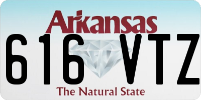 AR license plate 616VTZ