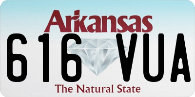 AR license plate 616VUA