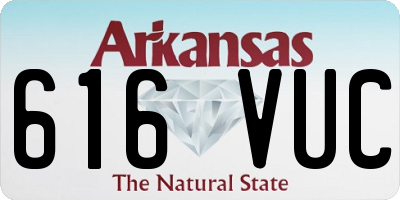 AR license plate 616VUC