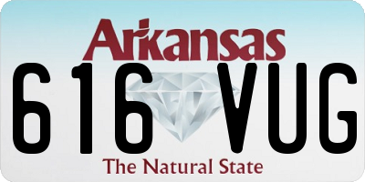 AR license plate 616VUG