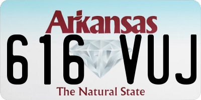 AR license plate 616VUJ