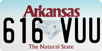 AR license plate 616VUU