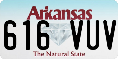 AR license plate 616VUV